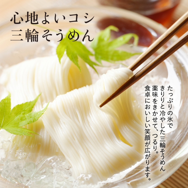 麺類様 リクエスト 2点 まとめ商品 三輪そうめん食べ比べセット50g×8束3種類詰め合わせネット限定