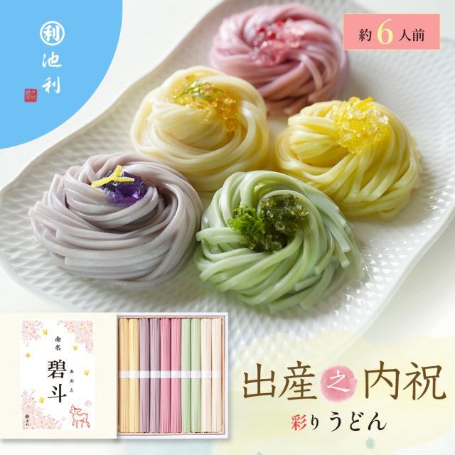 名入れギフト 祝い彩りうどん 50g×10束