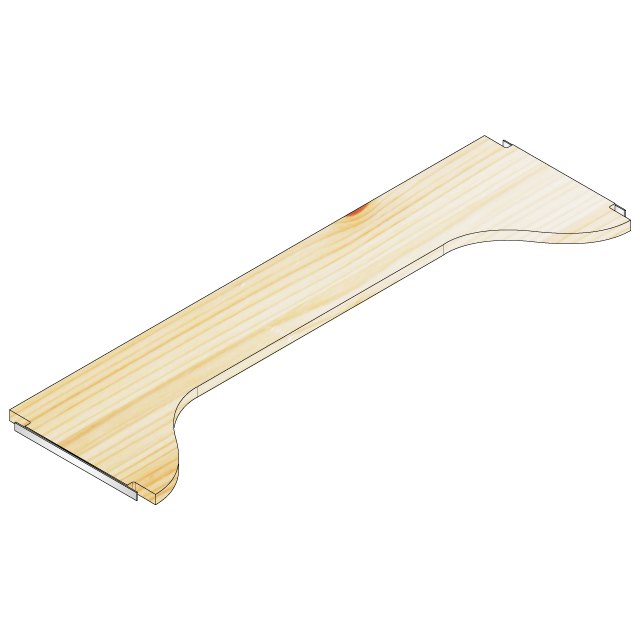 カットアウト棚板100cm