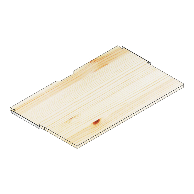 デスク棚板100x60/30