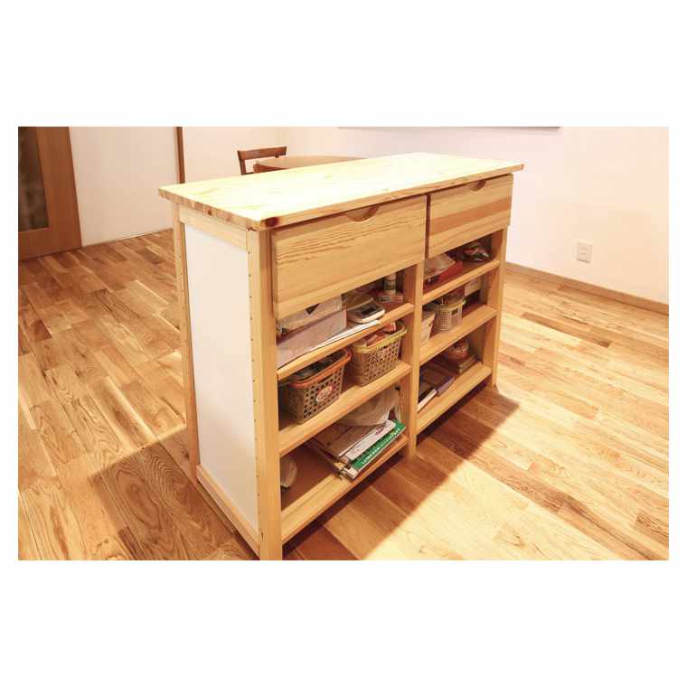 クローズシェルフ - アイランドカウンター｜実例ユニット｜イキ