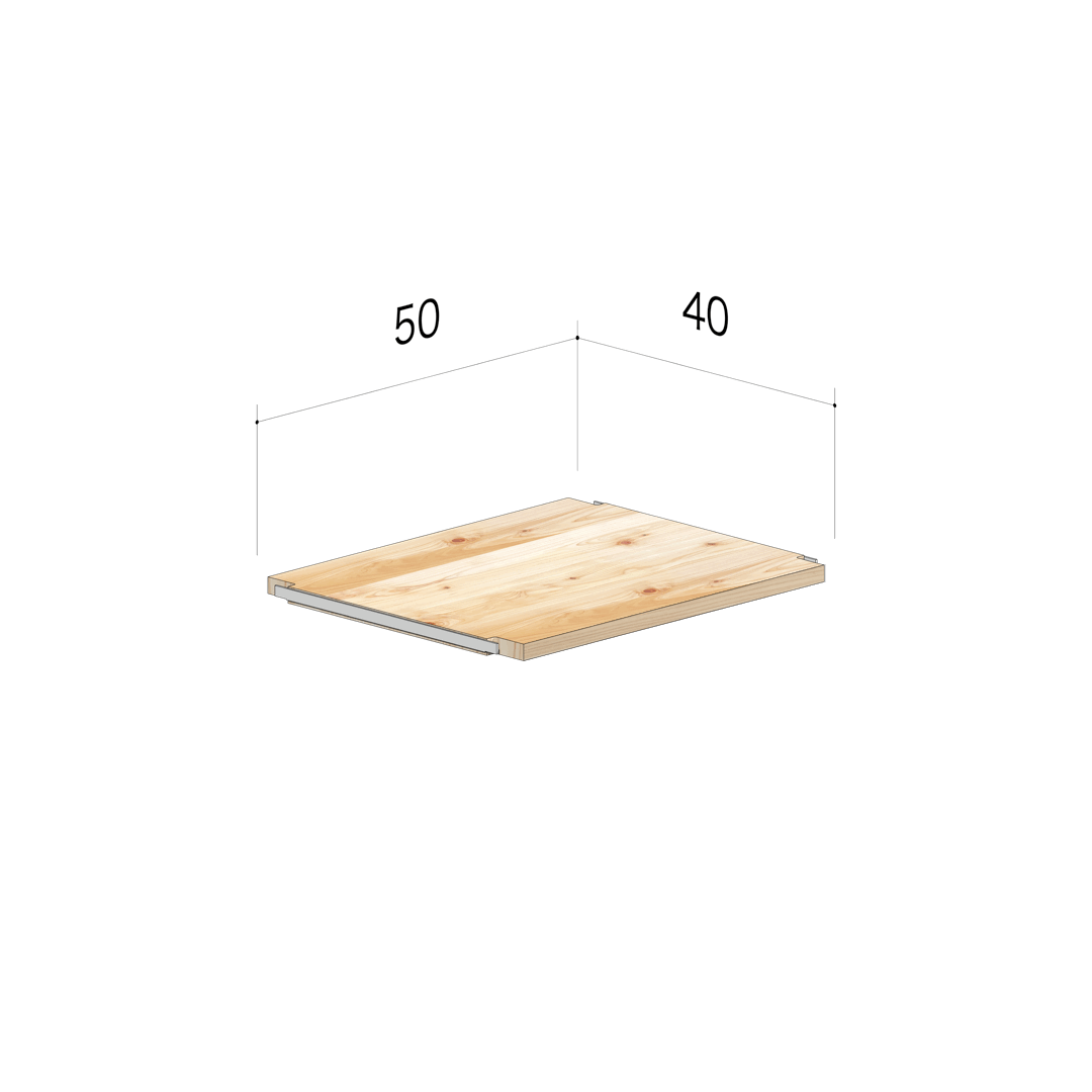 ヒノキ基本棚板50x40