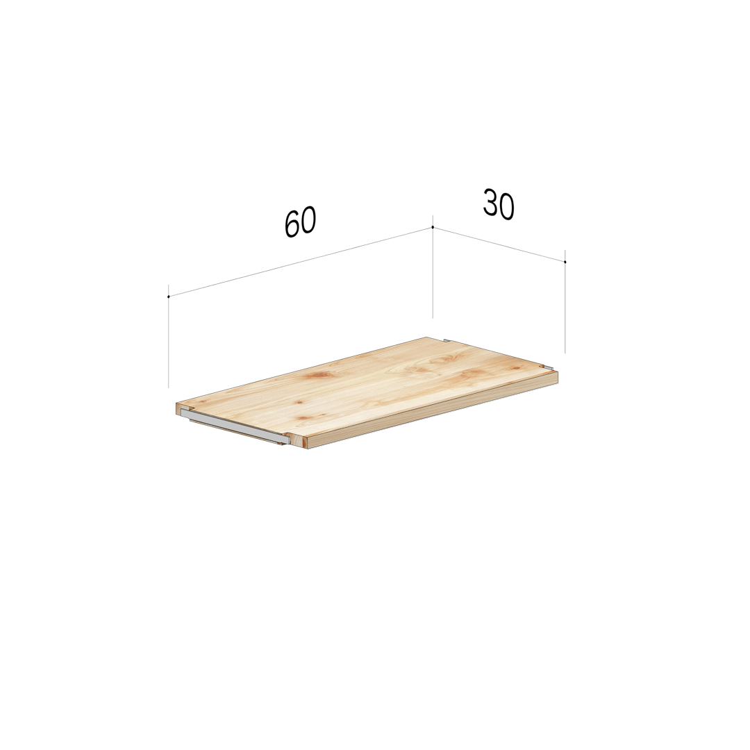 ヒノキ基本棚板60x30