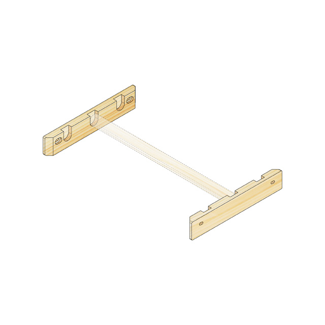 ハンガーバー受け30