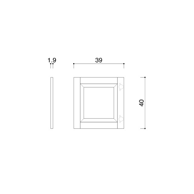 クラシックパネルドア40x40