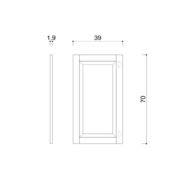 クラシックパネルドア70x40