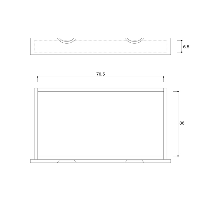 レール付き引出し10x80/40
