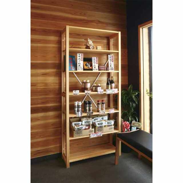 ikikukka 北欧パイン材　本棚　ユニットシェルフ 基本のオープンシェルフ - 書類棚