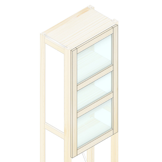 ガラスドア100x50