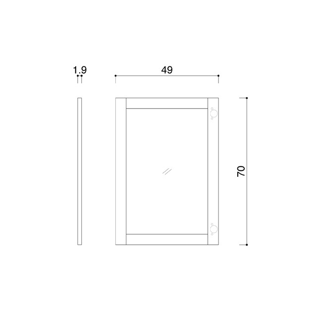 ガラスドア70x50