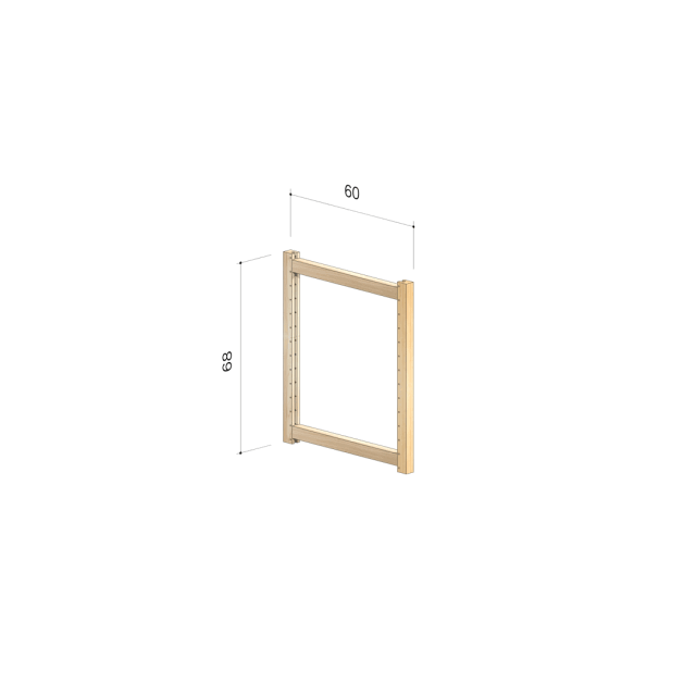 ヒノキアップライト68x60