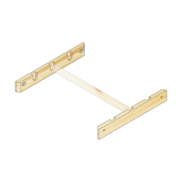 ハンガーバー受け40