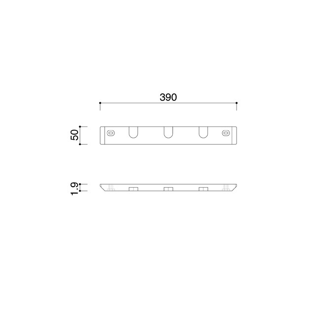 ハンガーバー受け40