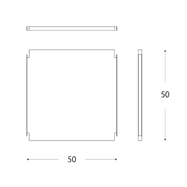 基本棚板50x50図