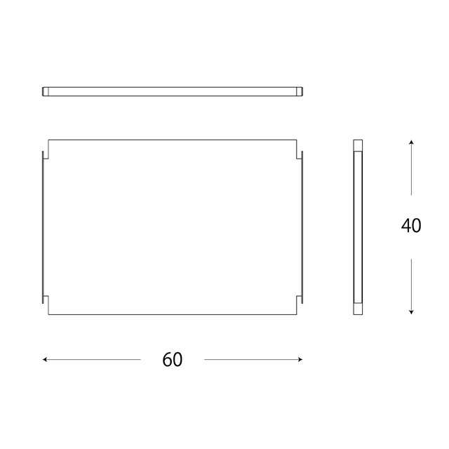 基本棚板60x40図