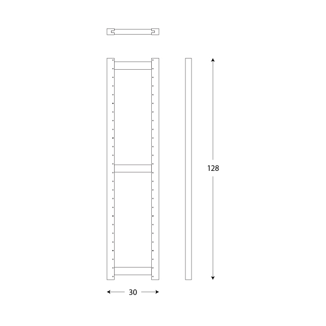 アップライト128x30図