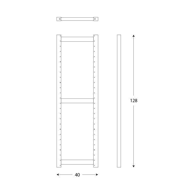 アップライト128x40図