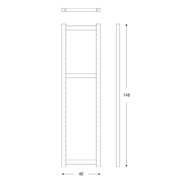 アップライト148x40図