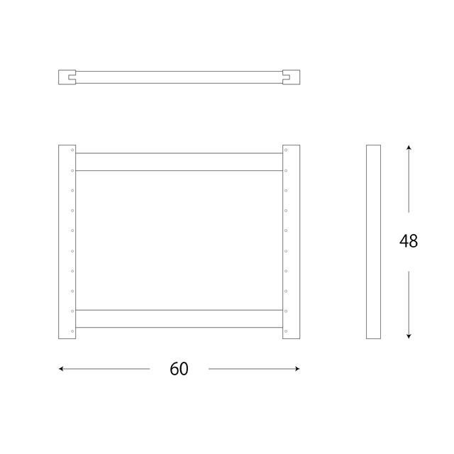 アップライト48x60図