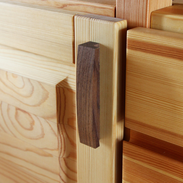 ウォルナットハンドル