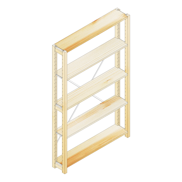 棚ユニットh168w100d20