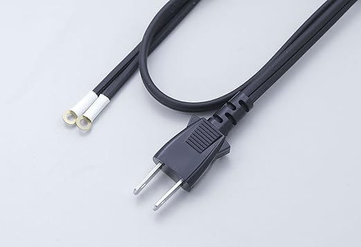 安定化電源用 片プラグ付耐熱コード 配線 補修 電気 125V 12A 2m 1.25m0.18mm×50芯