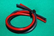 シリコンコード １０ゲージ 長さ５０Ｃｍ 赤・黒２色