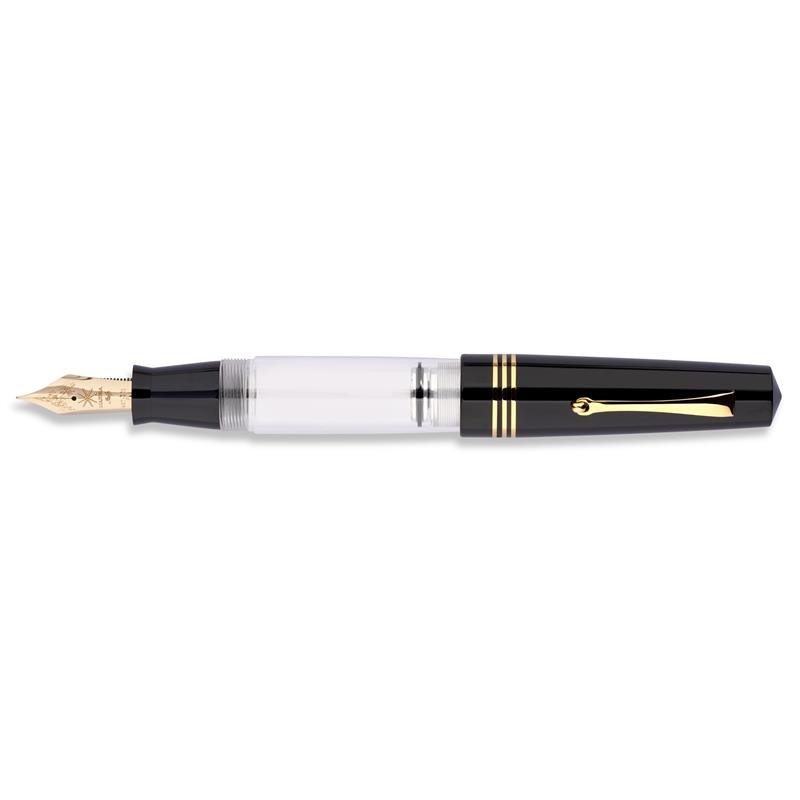 マイオーラ 限定生産品 エベレスト デモ メガピストン 万年筆 14Kゴールド#8ニブ Maiora Everest Demo Fountain Pen