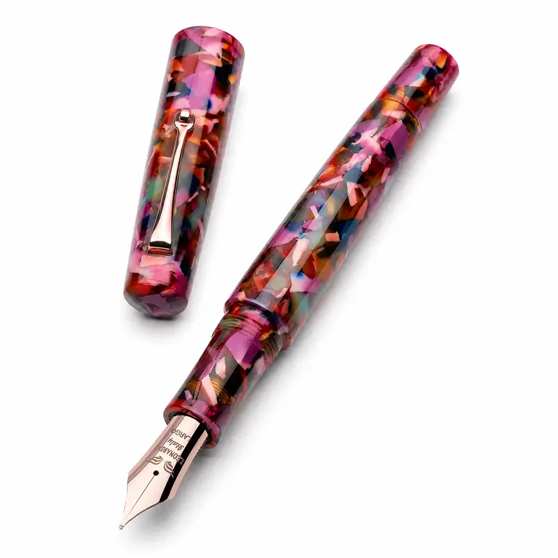 レオナルド エッセンツァ コンフェッティ RGT 万年筆 スチール#8ニブ Leonardo Essenza Confetti RGT Fountain Pen