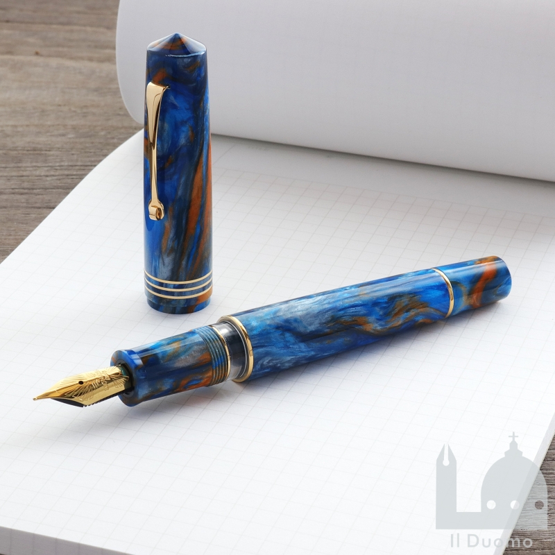 レオナルド　限定生産品　モーメントゼログランデ2.0　オーシャンサンライズ　万年筆（シリアルナンバー:#25/55　ニブサイズ:F）