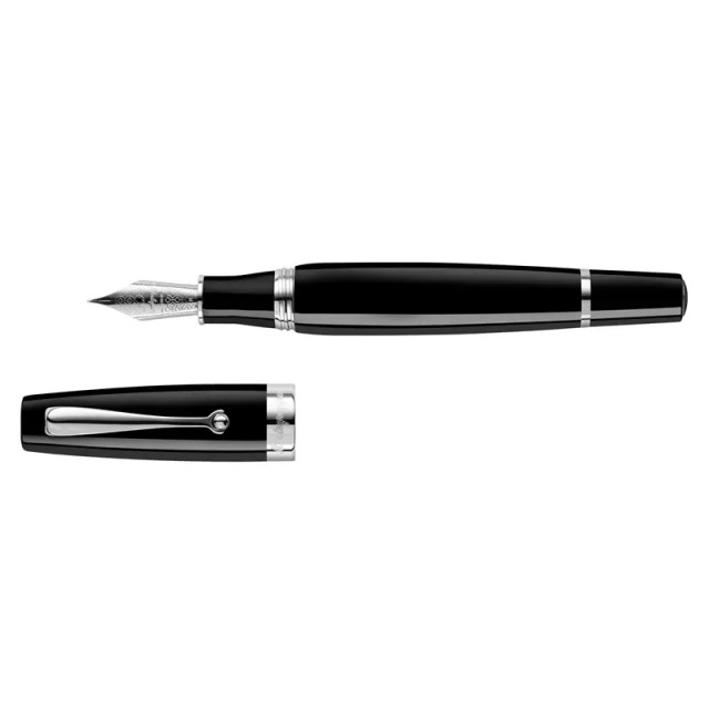 モンテグラッパ ミア ブラックエディション ブラックST 万年筆 スチールニブ Montegrappa MIA Black Edition Fountain Pen
