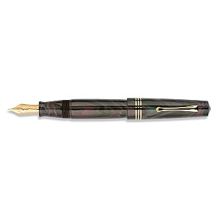 マイオーラ 限定生産品 エベレスト デモ メガピストン 万年筆 14Kゴールド#8ニブ Maiora Everest Demo Fountain Pen
