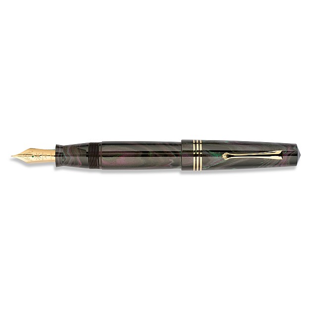 マイオーラ 限定生産品 エベレスト デモ メガピストン 万年筆 14Kゴールド#8ニブ Maiora Everest Demo Fountain Pen