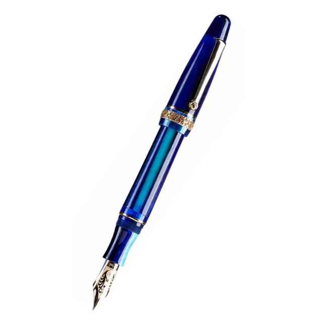 マイオーラ 限定生産品 アグア・デ・マール ハワイ 万年筆 14Kゴールド#8ニブ （ゴールドトリム） Maiora Agua de Mar Hawaii Fo
