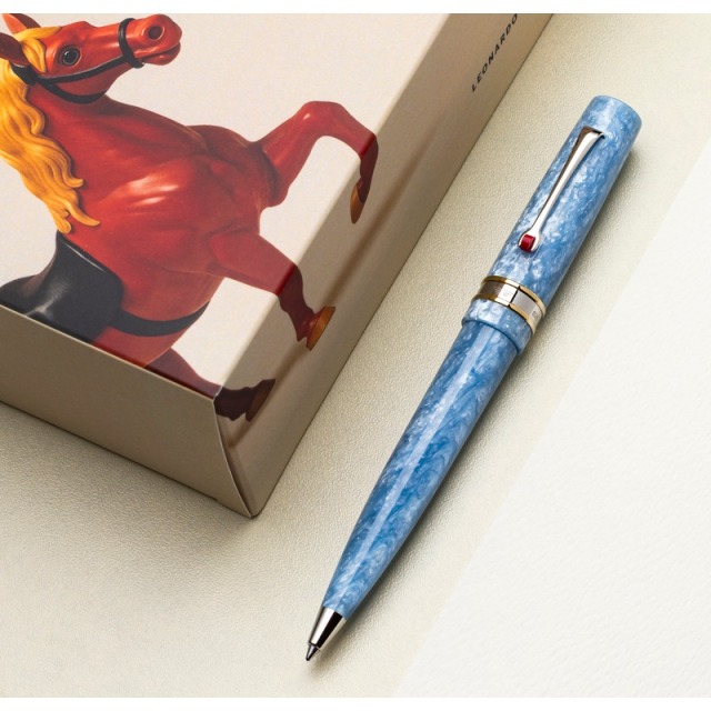 レオナルド カヴァルッチョ・ロッソ パンタ・レイ ボールペン スカイブルー Leonardo Cavalluccio Rosso Panta Rei Ballpoint Pe