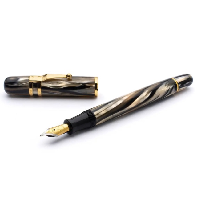 ビスコンティ ラグタイム タン&ブラックセルロイド 万年筆