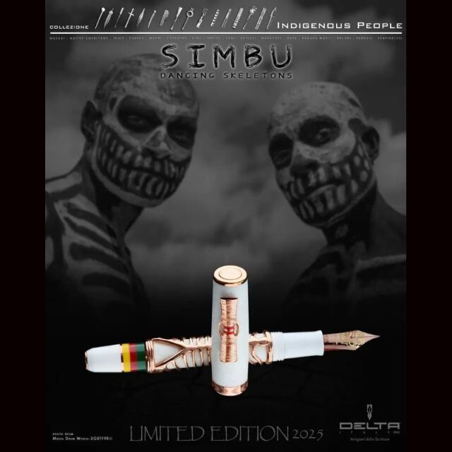 デルタ　限定生産品　 少数民族シリーズ　シンブ　万年筆　ローズヴェルメイユ