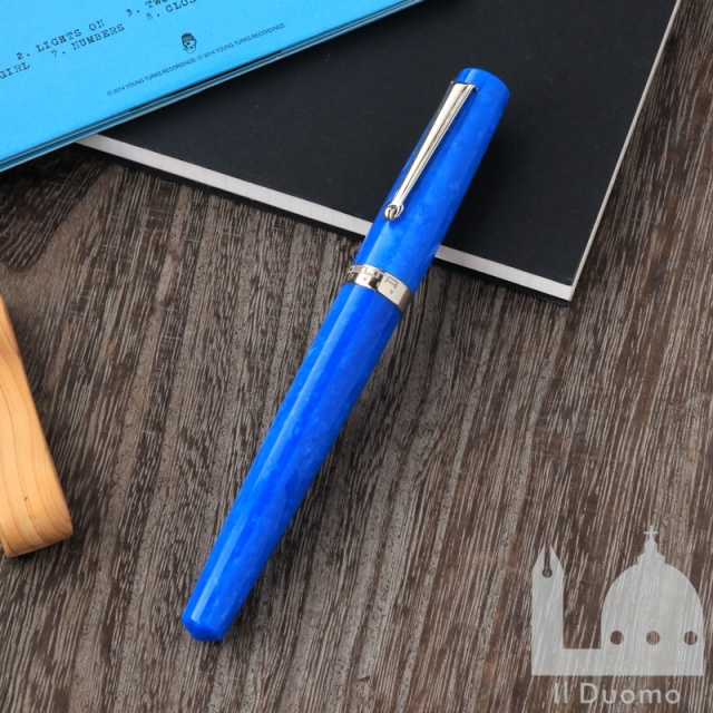 デルタ インテーザ ライトブルー シルバートリム 万年筆 Delta Intesa