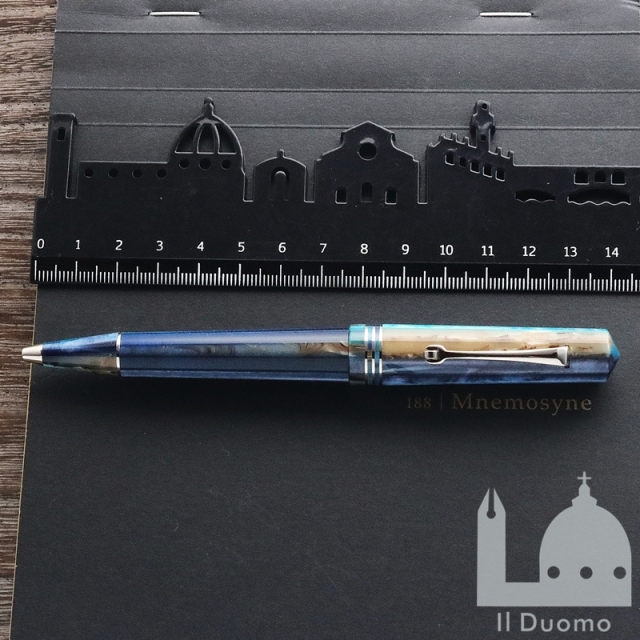 レオナルド モーメントゼロ ハワイブルー ボールペン（ゴールド