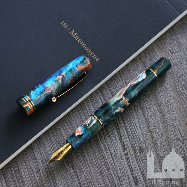 レオナルド　限定生産品　モーメントゼロ　キングフィッシャー　万年筆（シリアルナンバー#20/22）