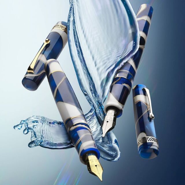 レオナルド　モーメントマジコ　オンダ　万年筆 （ゴールドトリム）