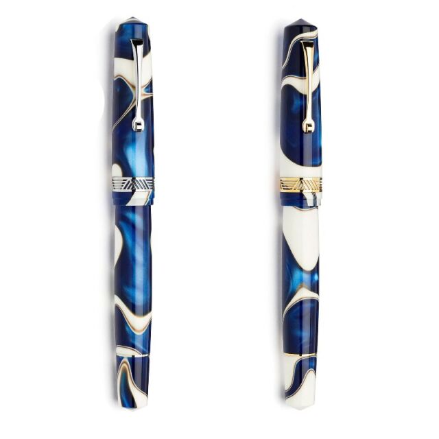 レオナルド モーメントマジコ オンダ 万年筆 スチールニブ （シルバー