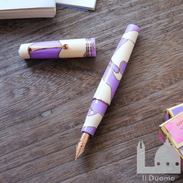 レオナルド モーメントゼロ ヌヴォラ ライラック 万年筆 (14Kニブ