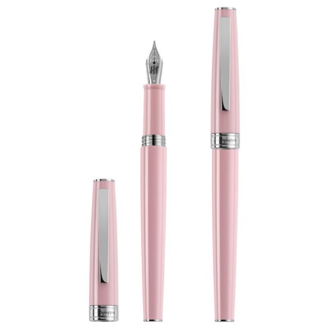 シルバー・ピンクの万年筆 2本セット モンテグラッパ アルモニア 万年筆 Montegrappa Armonia Fountain Pen