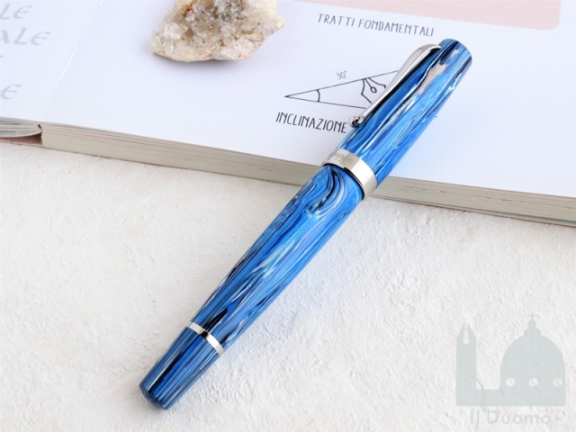 【希少】モンテグラッパ ミクラ 万年筆 ペン先 750 925 クリアブルー 希少】モンテグラッパ ミクラ 万年筆 ペン先 750 925 クリアブルー