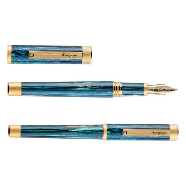 モンテグラッパ　限定生産品　ゼロ　ゾディアック　キャンサー（かに座）14K　万年筆