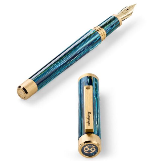 モンテグラッパ　限定生産品　ゼロ　ゾディアック　キャンサー（かに座）14K　万年筆