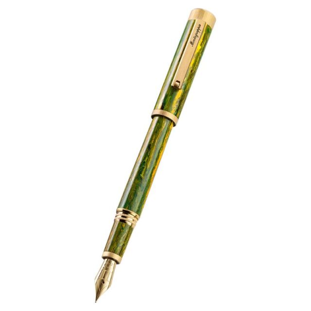 モンテグラッパ　限定生産品　ゼロ　ゾディアック　ジェミニ（ふたご座）14K　万年筆