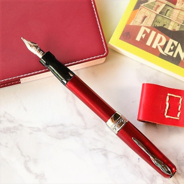 ピナイダー ラグランデベレッツァ フルメタルジャケット アーミーレッド 万年筆 Pineider Full Metal Jacket Army Red Fountain Pen 《送料無料》