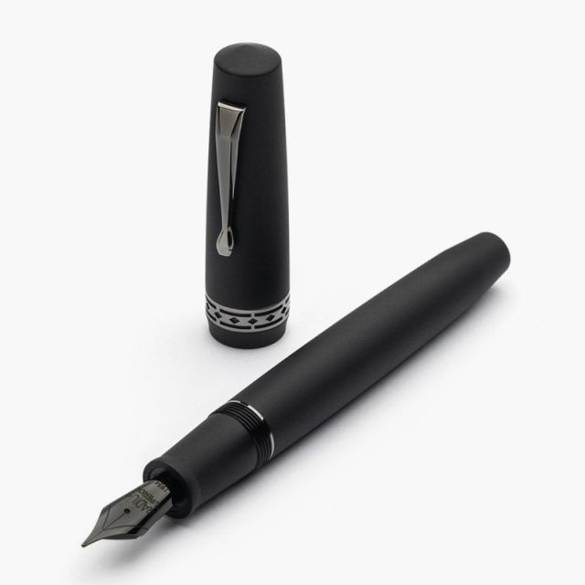 筆記具 Reysoul ラディウス1934 セッティモ マットブラック 万年筆 Radius Settimo